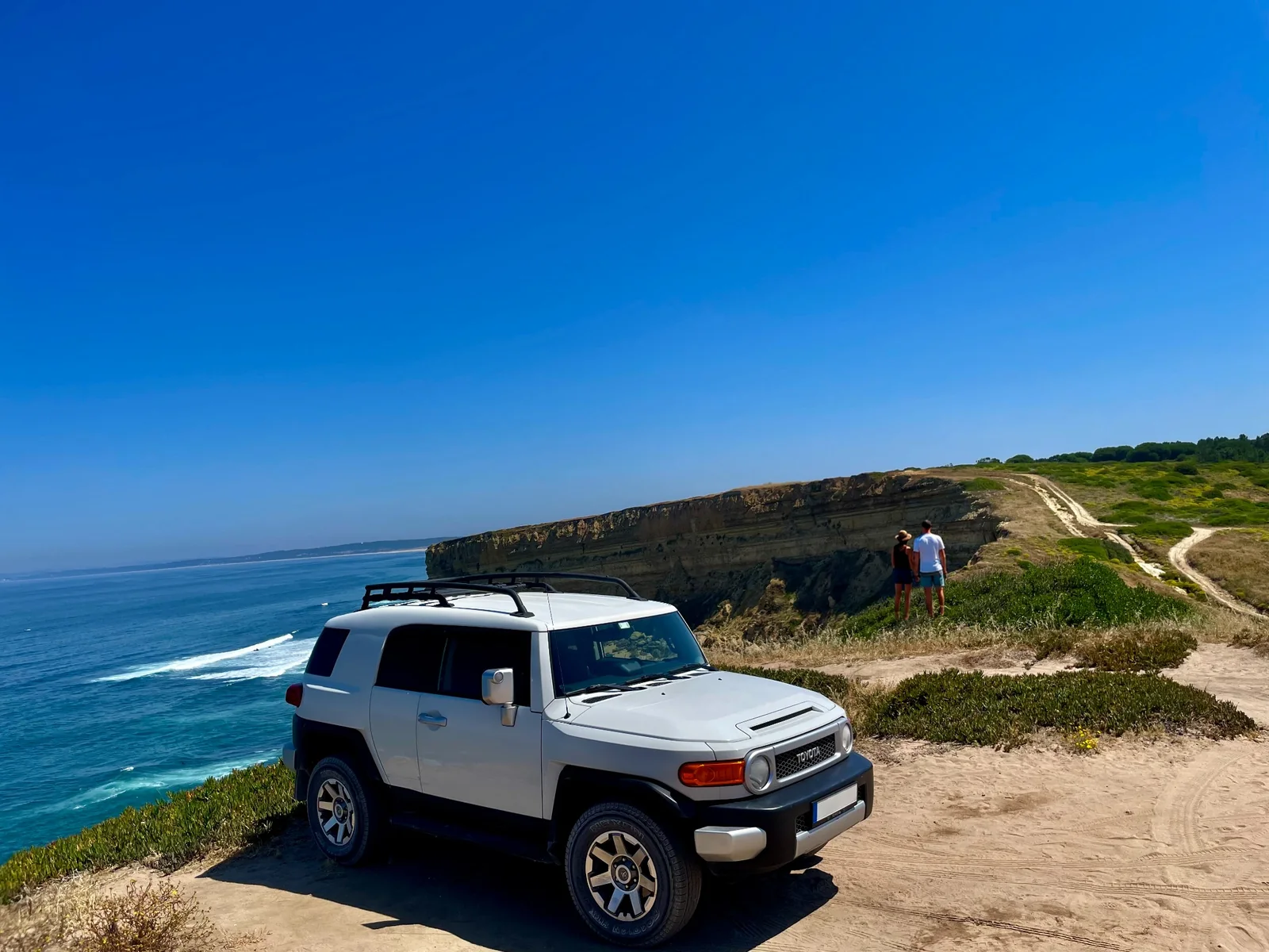 FJ Cruiser on coastal track